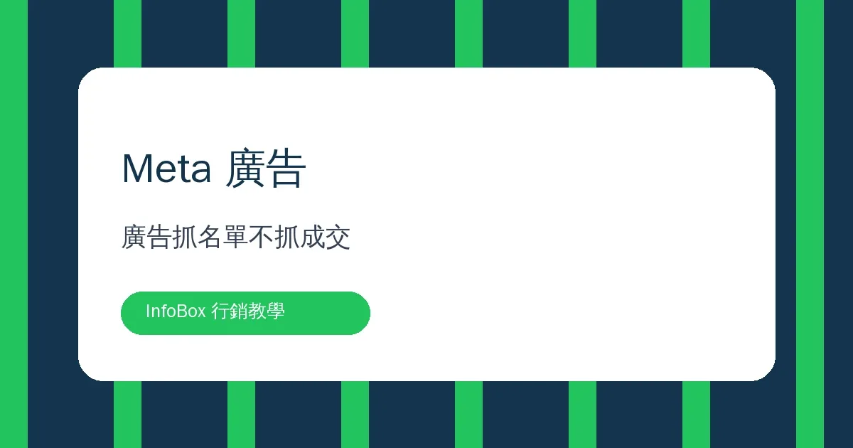 Meta 廣告投線上課程・三層漏斗,廣告抓名單不抓成交